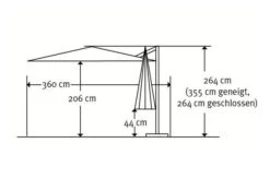 Schneider® SCHNEIDER Rhodos Twist Ampelschirm, Natur, 300x300 Cm, Quadratisch -Gartenblick Geschaft 22315 5.jpg