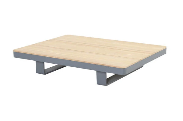 OUTFLEXX Ecklounge, Grau, Alu/Akazie Im Teak Look, 5 Personen, Inkl. Polster In Grau, Tisch 130x95 Cm 16 OUTFLEXX Ecklounge, Grau, Alu/Akazie Im Teak Look, 5 Personen, Inkl. Polster In Grau, Tisch 130x95 Cm - Image 14