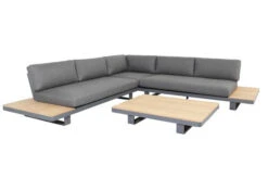 OUTFLEXX Ecklounge, Grau, Alu/Akazie Im Teak Look, 5 Personen, Inkl. Polster In Grau, Tisch 130x95 Cm 27 OUTFLEXX Ecklounge, Grau, Alu/Akazie Im Teak Look, 5 Personen, Inkl. Polster In Grau, Tisch 130x95 Cm -Gartenblick Geschaft 22366 8.jpg