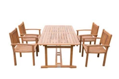 OUTFLEXX Sitzgruppe, Natur, Akazie, Ausziehtisch 180/240 X 100 Cm, 4 Armlehnensessel -Gartenblick Geschaft 22830 2.jpg