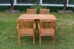 OUTFLEXX Sitzgruppe, Natur, Akazie, Ausziehtisch 180/240 X 100 Cm, 4 Armlehnensessel -Gartenblick Geschaft 22830 7.jpg