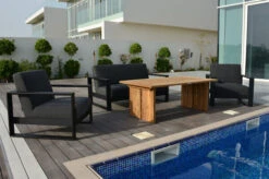 OUTFLEXX Loungemöbel, Sooty, Alu/Sunbrella/recyceltes Teakholz, 4 Personen, Loungetisch 160x90 Cm -Gartenblick Geschaft 22837 3.jpg