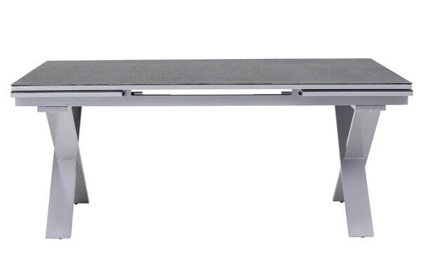 KETTLER BasicPlus Esstischgarnitur, Silber / Anthrazit, Alu / Spraystone / Textil, Tisch 180/280x100cm, 6 Multipositionssessel 12 KETTLER BasicPlus Esstischgarnitur, Silber / Anthrazit, Alu / Spraystone / Textil, Tisch 180/280x100cm, 6 Multipositionssessel - Image 10