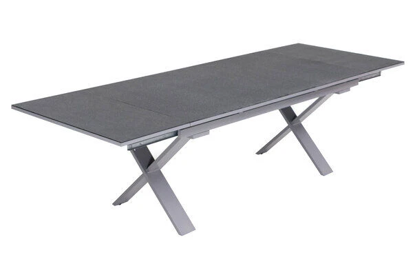 KETTLER BasicPlus Esstischgarnitur, Silber / Anthrazit, Alu / Spraystone / Textil, Tisch 180/280x100cm, 6 Multipositionssessel 9 KETTLER BasicPlus Esstischgarnitur, Silber / Anthrazit, Alu / Spraystone / Textil, Tisch 180/280x100cm, 6 Multipositionssessel - Image 7