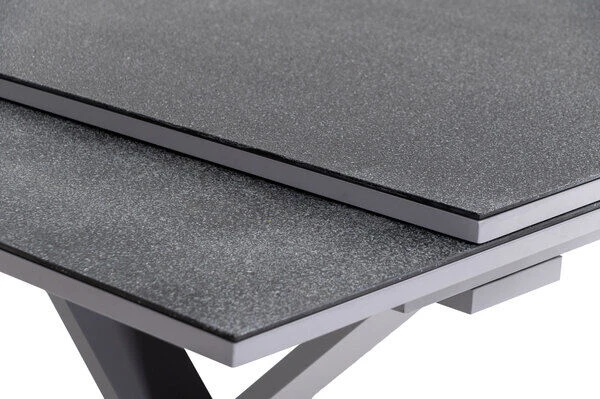 KETTLER BasicPlus Esstischgarnitur, Silber / Anthrazit, Alu / Spraystone / Textil, Tisch 180/280x100cm, 6 Multipositionssessel 10 KETTLER BasicPlus Esstischgarnitur, Silber / Anthrazit, Alu / Spraystone / Textil, Tisch 180/280x100cm, 6 Multipositionssessel - Image 8