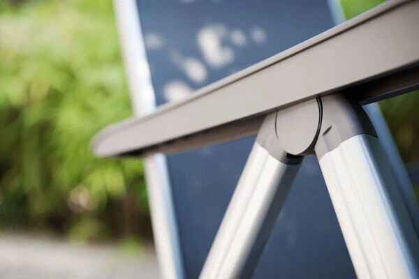 KETTLER BasicPlus Esstischgarnitur, Silber / Anthrazit, Alu / HPL / Textil, Tisch 180/280x100cm, 10 Multipositionssessel 16 KETTLER BasicPlus Esstischgarnitur, Silber / Anthrazit, Alu / HPL / Textil, Tisch 180/280x100cm, 10 Multipositionssessel - Image 14