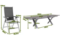 KETTLER BasicPlus Esstischgarnitur, Silber / Anthrazit, Alu / HPL / Textil, Tisch 180/280x100cm, 10 Multipositionssessel 20 KETTLER BasicPlus Esstischgarnitur, Silber / Anthrazit, Alu / HPL / Textil, Tisch 180/280x100cm, 10 Multipositionssessel -Gartenblick Geschaft 23042 5.jpg