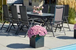 HARTMAN Xanadu / Aruba Sitzgruppe, Xerix, Alu/Textilene/Glaskeramik, 8 Multipo, 160/220x100cm