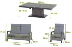 SIENA GARDEN Solea/Bellani Dining Lounge, Anthrazit/grau/blau, Alu/Gardino®-Geflecht/Keramik, Für 4 Personen, 140 X 85 X 50-72cm, Stufenlos Verstellbar 26 SIENA GARDEN Solea/Bellani Dining Lounge, Anthrazit/grau/blau, Alu/Gardino®-Geflecht/Keramik, Für 4 Personen, 140 X 85 X 50-72cm, Stufenlos Verstellbar -Gartenblick Geschaft 23751 05.jpg