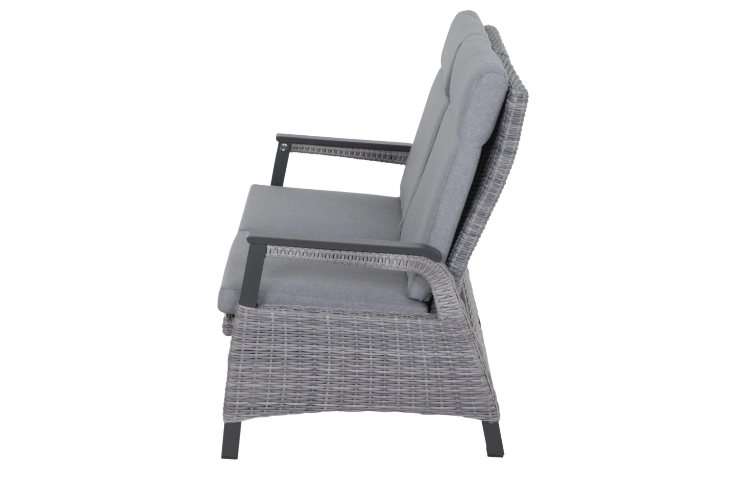 SIENA GARDEN Solea/Bellani Dining Lounge, Anthrazit/grau/blau, Alu/Gardino®-Geflecht/Keramik, Für 4 Personen, 140 X 85 X 50-72cm, Stufenlos Verstellbar 19 SIENA GARDEN Solea/Bellani Dining Lounge, Anthrazit/grau/blau, Alu/Gardino®-Geflecht/Keramik, Für 4 Personen, 140 X 85 X 50-72cm, Stufenlos Verstellbar - Image 17