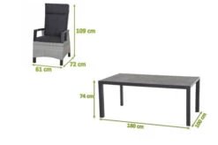 SIENA GARDEN Carlos/Corido Dining Set, Anthrazit, Alu/Geflecht/Keramik, 180 X 100 Cm, Inkl. 6 Diningsessel 19 SIENA GARDEN Carlos/Corido Dining Set, Anthrazit, Alu/Geflecht/Keramik, 180 X 100 Cm, Inkl. 6 Diningsessel -Gartenblick Geschaft 23767 05.jpg