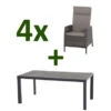 SIENA GARDEN Carlos/Amira Dining Set, Anthrazit/grau, Alu/Gardino®-Geflecht/Keramik, 180 X 100cm, Inkl. 4 Diningsessel, Verstellbar -Gartenblick Geschaft 23779 01.jpg