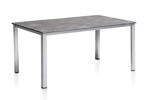 KETTLER Cubic/ Basic Plus Padded Esstischgarnitur, Silber/anthrazit, Alu/Textilene, Tisch 160x90 Cm, 6 Multipo 5 KETTLER Cubic/ Basic Plus Padded Esstischgarnitur, Silber/anthrazit, Alu/Textilene, Tisch 160x90 Cm, 6 Multipo - Image 3