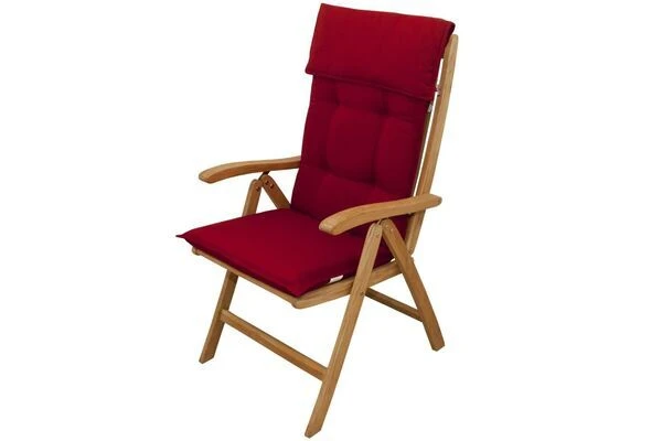 DOPPLER Stuhlauflage Hochlehner, Bordeaux, Dralon, 120x50x7cm, Mit DuPont Teflon Markenimprägnierung 4 DOPPLER Stuhlauflage Hochlehner, Bordeaux, Dralon, 120x50x7cm, Mit DuPont Teflon Markenimprägnierung - Image 2