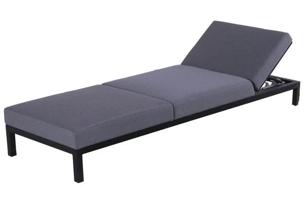 HARTMAN Adam Gartenliege, Flanelle, Alu/Sunbrella, 195x70x30cm, Rückenlehne Verstellbar, Inkl. Kopfkissen 4 HARTMAN Adam Gartenliege, Flanelle, Alu/Sunbrella, 195x70x30cm, Rückenlehne Verstellbar, Inkl. Kopfkissen - Image 2