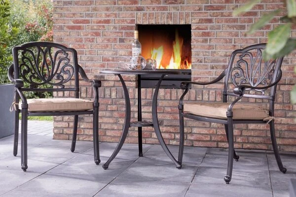 HARTMAN Amalfi Bistrotisch, Bronze, Alu-Guss, Ø62cm 4 HARTMAN Amalfi Bistrotisch, Bronze, Alu-Guss, Ø62cm - Image 2