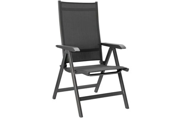 KETTLER BasicPlus Sitzgruppe, Anthrazit, Alu/Textilene, Tisch 180/240x100cm, 6 Stapel-, 2 Multipositionssessel 4 KETTLER BasicPlus Sitzgruppe, Anthrazit, Alu/Textilene, Tisch 180/240x100cm, 6 Stapel-, 2 Multipositionssessel - Image 2