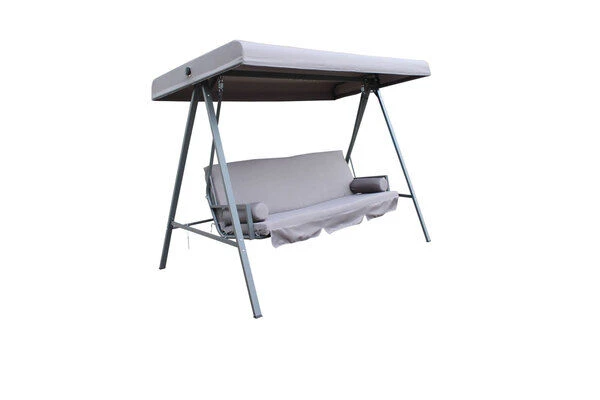 OUTFLEXX 3-Sitzer Hollywoodschaukel, Grau/anthrazit, Stahl/Polyester, 233x135 Cm, Mit Liegefunktion 8 OUTFLEXX 3-Sitzer Hollywoodschaukel, Grau/anthrazit, Stahl/Polyester, 233x135 Cm, Mit Liegefunktion - Image 6