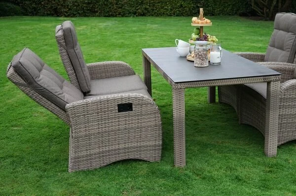 Ploß Rabida Comfort Dining / Lounge 2-Sitzer Sofa, Champagner-meliert, Polyrattan, 148x85x112 Cm, Verstellbar 4 Ploß Rabida Comfort Dining / Lounge 2-Sitzer Sofa, Champagner-meliert, Polyrattan, 148x85x112 Cm, Verstellbar - Image 2