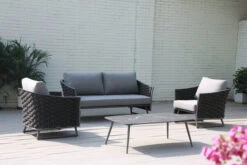 OUTFLEXX Oranger Blossom Lounge-Set, Anthrazit, Alu/XL Rope, 4-teilig, Inkl. Sitz- Und Rückenkissen, Tisch 120 X 70 X 42 Cm -Gartenblick Geschaft 2 20572.jpg