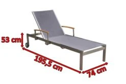 OUTFLEXX Rollliege, Taupe, Edelstahl/Textilene, Mit Gasfeder, 195,5x74x35cm 11 OUTFLEXX Rollliege, Taupe, Edelstahl/Textilene, Mit Gasfeder, 195,5x74x35cm -Gartenblick Geschaft 3 13505.jpg