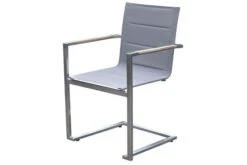 OUTFLEXX Set, Silber, 200/300 X 100 Cm, Edelstahl/Teak, Ausziehtisch, 6 Stühle Padded, 2 Multipositionssessel -Gartenblick Geschaft 3 14158.jpg