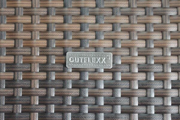 OUTFLEXX Loungemöbel-Set, Braun Marmoriert, 6 Pers, Polyrattan, Wasserfeste Kissenbox, Inkl. Loungetisch 5 OUTFLEXX Loungemöbel-Set, Braun Marmoriert, 6 Pers, Polyrattan, Wasserfeste Kissenbox, Inkl. Loungetisch - Image 3