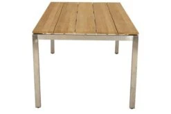 Ploß Brooklyn Tisch, Edelstahl/Teakholz, Gebürstet, 220x100cm -Gartenblick Geschaft 3 17617.jpg