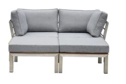 OUTFLEXX Loungemöbel, Silber/grau, Edelstahl/FSC-Teakholz/Textil, Für 2 Personen, Liegefunktion -Gartenblick Geschaft 3 18297.jpg