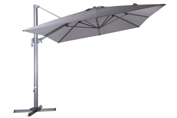 OUTFLEXX Ampelschirm, Anthrazit, Pulverbesch. Aluminium, 400x300cm, Inkl. Plattenständer 5 OUTFLEXX Ampelschirm, Anthrazit, Pulverbesch. Aluminium, 400x300cm, Inkl. Plattenständer - Image 3
