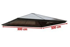 OUTFLEXX Ersatzdach Für Pavillon, Transparent, Polycarbonatplatten, 3x3m -Gartenblick Geschaft 3 18404.jpg
