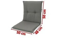 DOPPLER Stuhlauflage Niederlehner, Grau, Dralon, 100x50x7cm, Mit DuPont Teflon Markenimprägnierung -Gartenblick Geschaft 3 18595.jpg