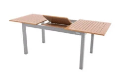 DOPPLER Expert Esstisch, Silber/Holzoptik, Aluminium, 150-210x90 Cm, Ausziehbar -Gartenblick Geschaft 3 20899.jpg
