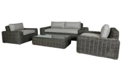 OUTFLEXX Loungemöbel, Two Tone Grey, Polyrattan, 4 Personen, Inkl. Tisch 70 X 130 Cm Und Polster In Grau 15 OUTFLEXX Loungemöbel, Two Tone Grey, Polyrattan, 4 Personen, Inkl. Tisch 70 X 130 Cm Und Polster In Grau -Gartenblick Geschaft 3 20906.jpg