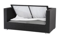 OUTFLEXX 2-Sitzer Sofa, Schwarz, Polyrattan 152x85x70cm, Inkl. Polster Und Wasserfeste Kissenbox 8 OUTFLEXX 2-Sitzer Sofa, Schwarz, Polyrattan 152x85x70cm, Inkl. Polster Und Wasserfeste Kissenbox -Gartenblick Geschaft 3 2392 2 BOX.jpg