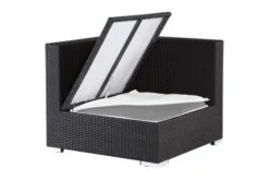 OUTFLEXX Eckelement, Schwarz, Polyrattan, Inkl. Polster Und Kissen, Wasserfeste Kissenbox -Gartenblick Geschaft 3 2392 6 BOX.jpg