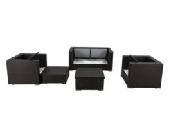 OUTFLEXX Lounge-Set, 5 Personen, Braun, Polyrattan, Inkl. Loungetisch, Wasserfeste Kissenbox 12 OUTFLEXX Lounge-Set, 5 Personen, Braun, Polyrattan, Inkl. Loungetisch, Wasserfeste Kissenbox -Gartenblick Geschaft 4 1298 BOX D.jpg