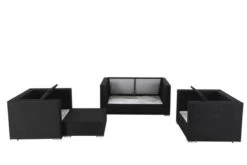 OUTFLEXX Loungemöbel-Set, 5 Personen, Schwarz, Polyrattan, Wasserfeste Kissenbox -Gartenblick Geschaft 4 1299 BOX A.jpg