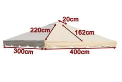 OUTFLEXX Ersatzdach Für Sahara Pavillon, Beige, Polyester, 300 X 400 Cm -Gartenblick Geschaft 4 13621.jpg
