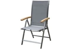 OUTFLEXX Set, Silber, 200/300 X 100 Cm, Edelstahl/Teak, Ausziehtisch, 6 Stühle Padded, 2 Multipositionssessel -Gartenblick Geschaft 4 14158.jpg