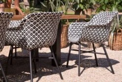 HARTMAN Delphine Armlehnensessel, Schwarz/weiß, Alu/Kunststoff -Gartenblick Geschaft 4 18696.jpg