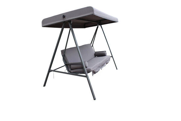 OUTFLEXX 3-Sitzer Hollywoodschaukel, Grau/anthrazit, Stahl/Polyester, 233x135 Cm, Mit Liegefunktion 10 OUTFLEXX 3-Sitzer Hollywoodschaukel, Grau/anthrazit, Stahl/Polyester, 233x135 Cm, Mit Liegefunktion - Image 8