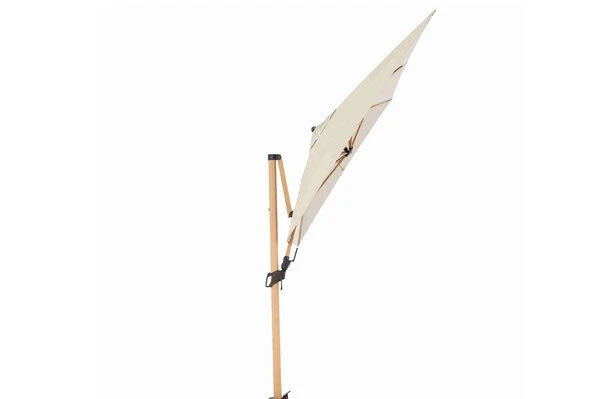 DOPPLER Alu Wood Pendelschirm, Natur, Alu/Polyester, 300x220 Cm, Mit Kurbel, Holzoptik 5 DOPPLER Alu Wood Pendelschirm, Natur, Alu/Polyester, 300x220 Cm, Mit Kurbel, Holzoptik - Image 3