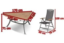 HARTMAN Raffaelo Esstischgruppe, Xerix/natur, Alu/FSC-Teak, 6 Hochlehner, 170x170cm -Gartenblick Geschaft 5 15575.jpg