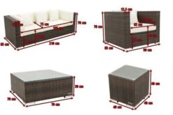 OUTFLEXX Loungemöbel-Set, Braun Marmoriert, Polyrattan, 6 Pers, Wasserfeste Kissenbox, Inkl. Beistelltisch -Gartenblick Geschaft 5 16063 BOX B.jpg