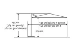 Schneider® SCHNEIDER Rhodos Eco Twist Ampelschirm, Anthrazit, Rund, Ø 300 Cm -Gartenblick Geschaft 5 16622.jpg