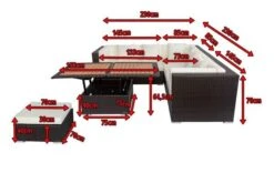 OUTFLEXX Loungemöbel-Set, Braun, Polyrattan, 6 Personen, Wasserfeste Kissenbox, Inkl. Loungetisch -Gartenblick Geschaft 5 18230 BOX D.jpg