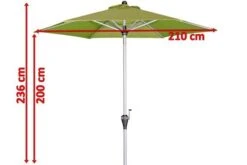 DOPPLER Active Auto Tilt Mittelstockschirm, Fresh Green, Aluminium/Textil, Ø210cm, Höhenverstellbar Knickbar, Mit Kurbel -Gartenblick Geschaft 5 18592 2.jpg