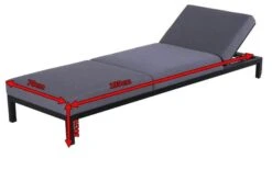 HARTMAN Adam Gartenliege, Flanelle, Alu/Sunbrella, 195x70x30cm, Rückenlehne Verstellbar, Inkl. Kopfkissen 13 HARTMAN Adam Gartenliege, Flanelle, Alu/Sunbrella, 195x70x30cm, Rückenlehne Verstellbar, Inkl. Kopfkissen -Gartenblick Geschaft 5 18732.jpg