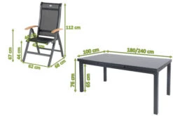 HARTMAN Alice Esstischgarnitur, Xerix, Alu/4x4 Textilen, Tisch 180/240x100cm, 6 Multipositionssessel -Gartenblick Geschaft 5 19325.jpg